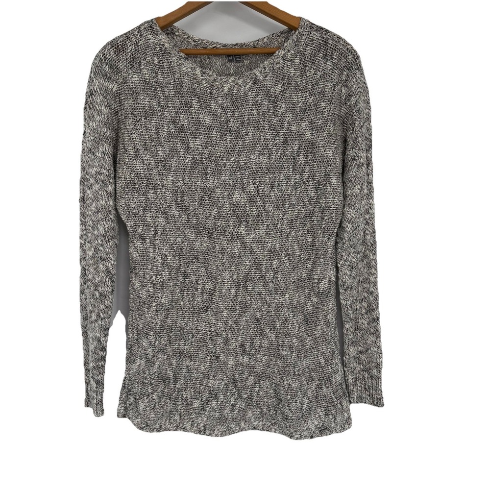 Vince Womens Marled Linen Blend Sweater XS Oversized Capsule Minimal Lightweight